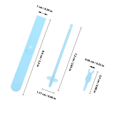 5 Sets Doll House Skis Mini Diy Skiing Props Models 1