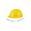 8Pcs Yellow Plastic Construction Party Hats For Kids 2