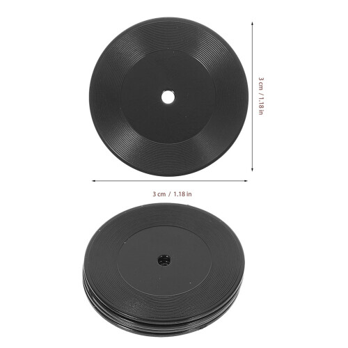 12Pcs Mini Simulated Record Model Doll House Decor Accessories 1