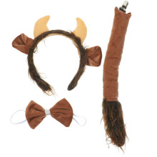 One Set Animal Headband Tail Party Costume Accessory For Kids Adults