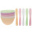 5Pcs Mini Silicone Mask Bowls With 10Pcs Makeup Spatulas 6