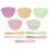 5Pcs Mini Silicone Mask Bowls With 10Pcs Makeup Spatulas 4