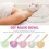 5Pcs Mini Silicone Mask Bowls With 10Pcs Makeup Spatulas 5