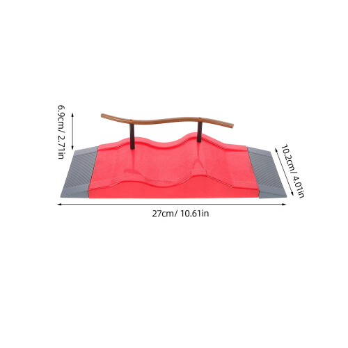 Mini Finger Skateboard Park Ramp Plastic Obstacle Course 1