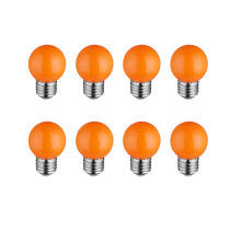 10Pcs Outdoor Colorful LED Bulbs 2W For Festival Lanterns (Orange)