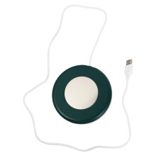 1Set Blue USB Cup Warmer Heating Coaster for Home Use Plastic Aluminum