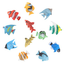 12Pcs Mini Tropical Fish Figure Kids Learning Educational Toy
