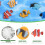 12Pcs Mini Tropical Fish Figure Kids Learning Educational Toy 6