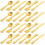 36Pcs Dollhouse Alloy Tableware Mini Dinner Set Micro Cutlery 9