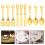 36Pcs Dollhouse Alloy Tableware Mini Dinner Set Micro Cutlery 8