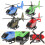 6Pcs Mini Pullback Helicopter Toy Plastic Inertia Aircraft For Kids 10