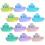 12Pcs Mini Boat Model Luminous Craft For Micro Landscape Decoration 1
