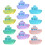 12Pcs Mini Boat Model Luminous Craft For Micro Landscape Decoration 7