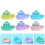 12Pcs Mini Boat Model Luminous Craft For Micro Landscape Decoration 4