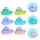 12Pcs Mini Boat Model Luminous Craft For Micro Landscape Decoration 6
