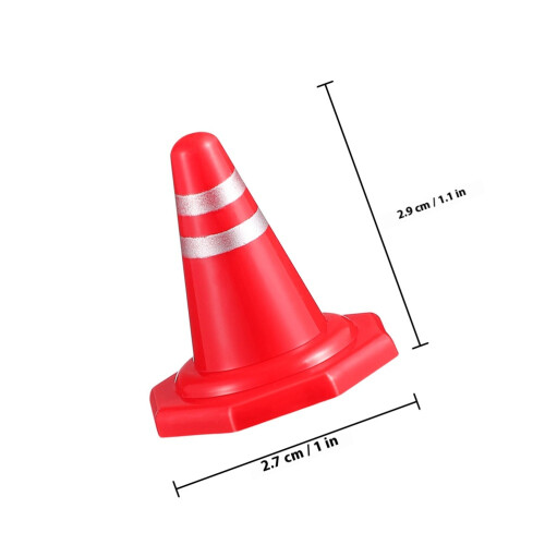 24Pcs Mini Traffic Cones For Miniature Scene Accessories 1