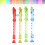 12Pcs Transparent 8 Hole Flutes Kids Learning Musical Instruments 3