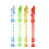 12Pcs Transparent 8 Hole Flutes Kids Learning Musical Instruments 5