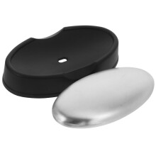 Stainless Steel Soap Bar Odor Remover With Base For Kitchen