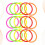 15 Pcs 15cm Colorful Plastic Toss Ring For Kids 7