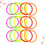 15 Pcs 15cm Colorful Plastic Toss Ring For Kids 4