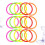 15 Pcs 15cm Colorful Plastic Toss Ring For Kids 6