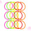 15 Pcs 15cm Colorful Plastic Toss Ring For Kids 8