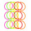 15 Pcs 15cm Colorful Plastic Toss Ring For Kids 9