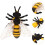 1Pc Bee Figurine Realistic Plastic Animal Model Educational Toy 5