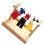 Set Legno Colorato Appendiabiti Educativo Per Bambini 8