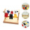 Set Legno Colorato Appendiabiti Educativo Per Bambini 5