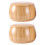 Wooden Go Chess Stones Storage Can 2Pcs Set 1