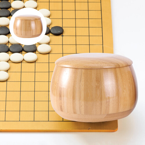 Wooden Go Chess Stones Storage Can 2Pcs Set 1