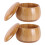 Wooden Go Chess Stones Storage Can 2Pcs Set 6