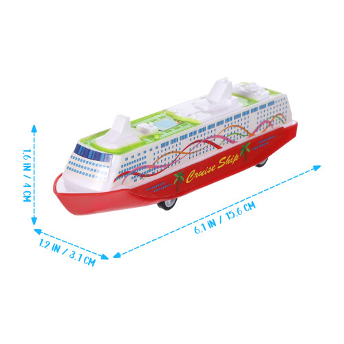 5Pcs Cruise Ship Model Pull-Back Gliding Toy (Random Style) 2