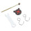 1Pc Tree Mounted Dartboard Hanging Portable Alloy Game 5