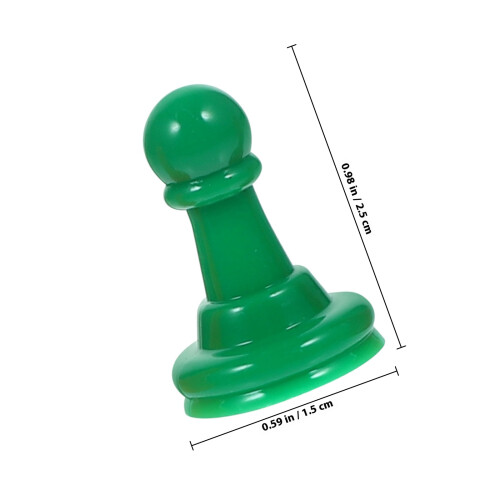 32Pcs Plastic Chess Pieces Multicolor Pawns Game Markers 1