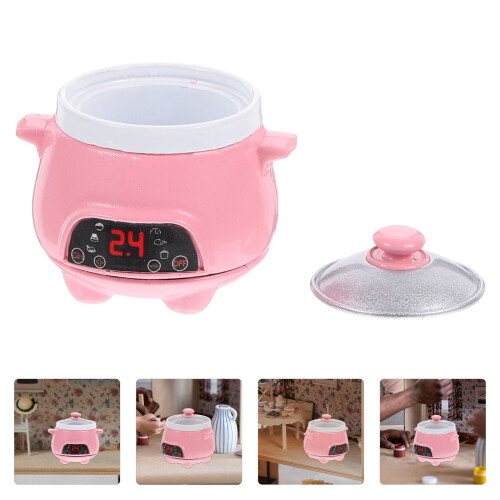 Miniature Rice Cooker Mini Kitchen Appliance Doll House Accessory 1