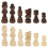 32Pcs Wooden International Chess Pieces Replacement Set 10