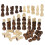 32Pcs Wooden International Chess Pieces Replacement Set 9