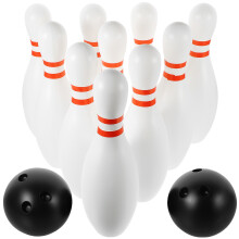 12Pcs Large Bowling Play Set For Kids 10 Pins 2 Balls Random Colors
