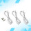 9Pcs RGB Extension Cord LED 2M Long Light Bar Double Head Cable 11