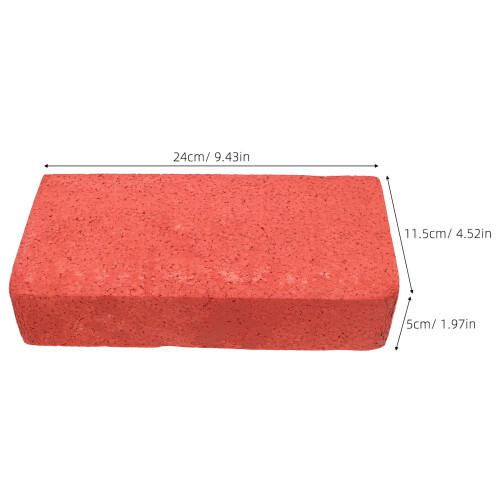 6Pcs Foam Bricks Red Miniature Simulation Blocks For Stage Movie Props 2