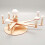 One Set Unfinished Wooden 3D DIY Solar System Model 4