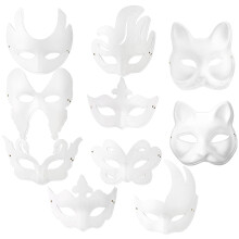 20St Papieren Maskers Met Comfortabel Draaggevoel Cosplay