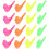 16Pcs Colorful Plastic Bird Shaped Whistle Party Props 3