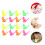 16Pcs Colorful Plastic Bird Shaped Whistle Party Props 4
