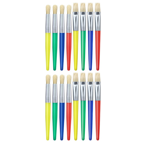 16 Pcs Diy Kids Painting Set With Random Style Brushes 2