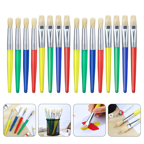 16 Pcs Diy Kids Painting Set With Random Style Brushes 1