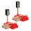 2Pcs Wooden Train Track Accessories Railway Traffic Light Model 1